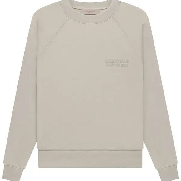Essentials Other - Fear of God Essentials Oversized Crewneck Sweatshirt – Taupe Beige – XS